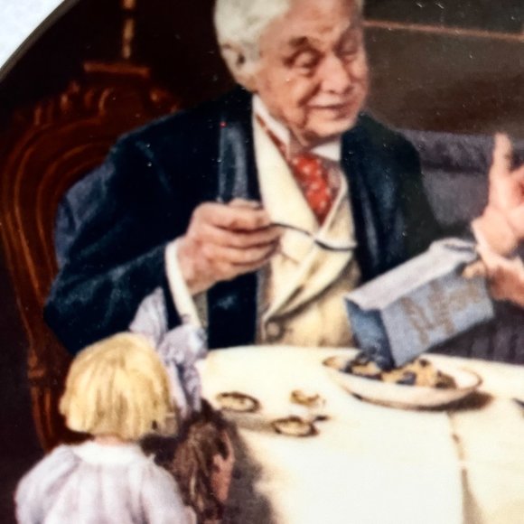 Norman Rockwell “The Gourmet” Limited Edition Collectors Plate 8 ½” - Picture 5 of 7